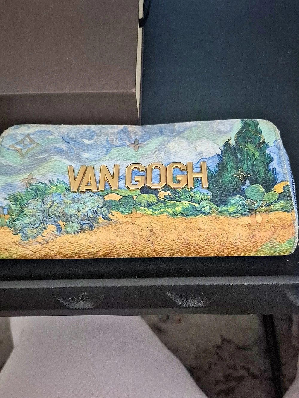 Limited Edition Louis Vuitton Van Gogh Wallet Blue